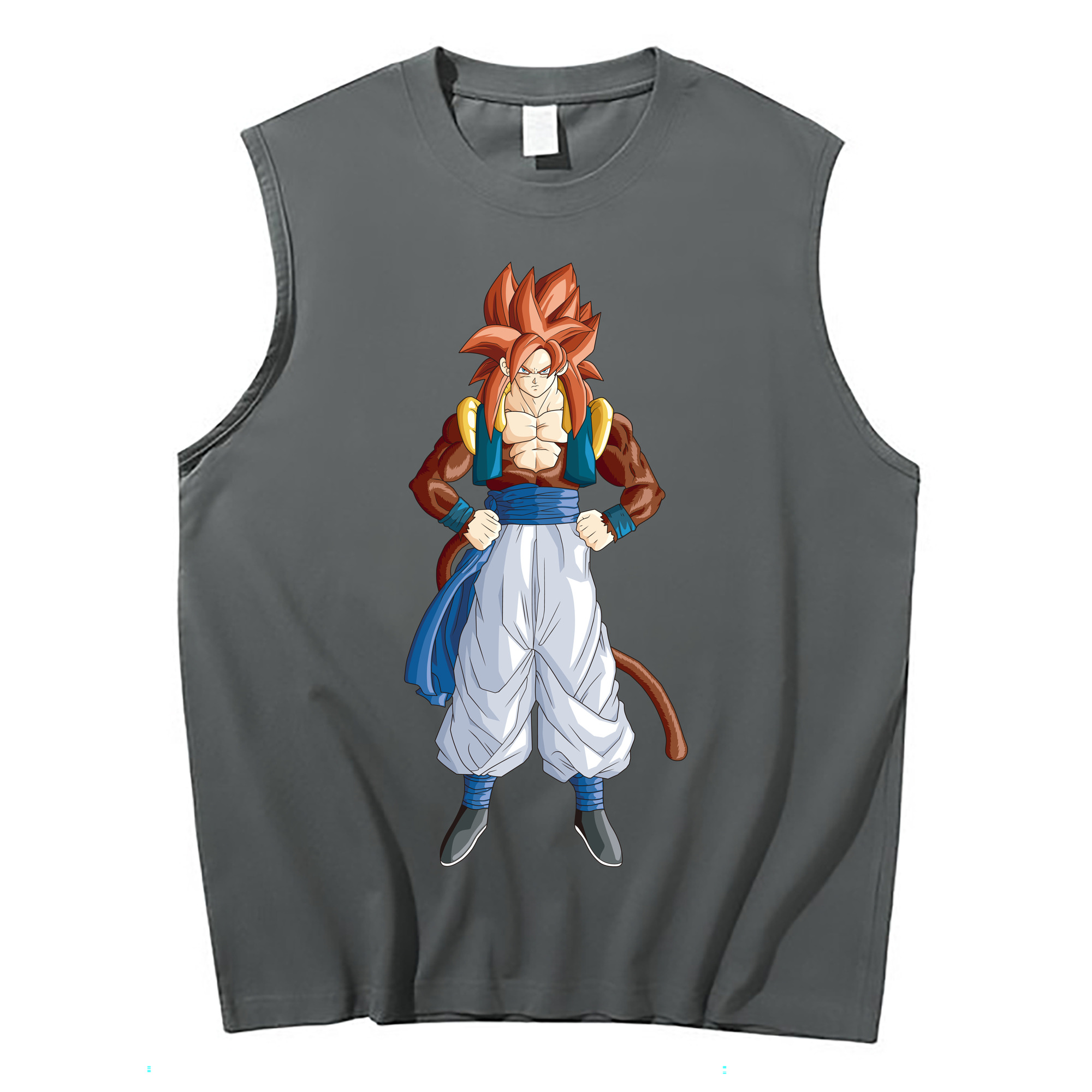 （画像用） ドラゴンボール 孫悟空（そん ごくう）Son Goku カカロット DRAGON BALL Kakarotto コットン100％タンクトップ（フロントプリント）
